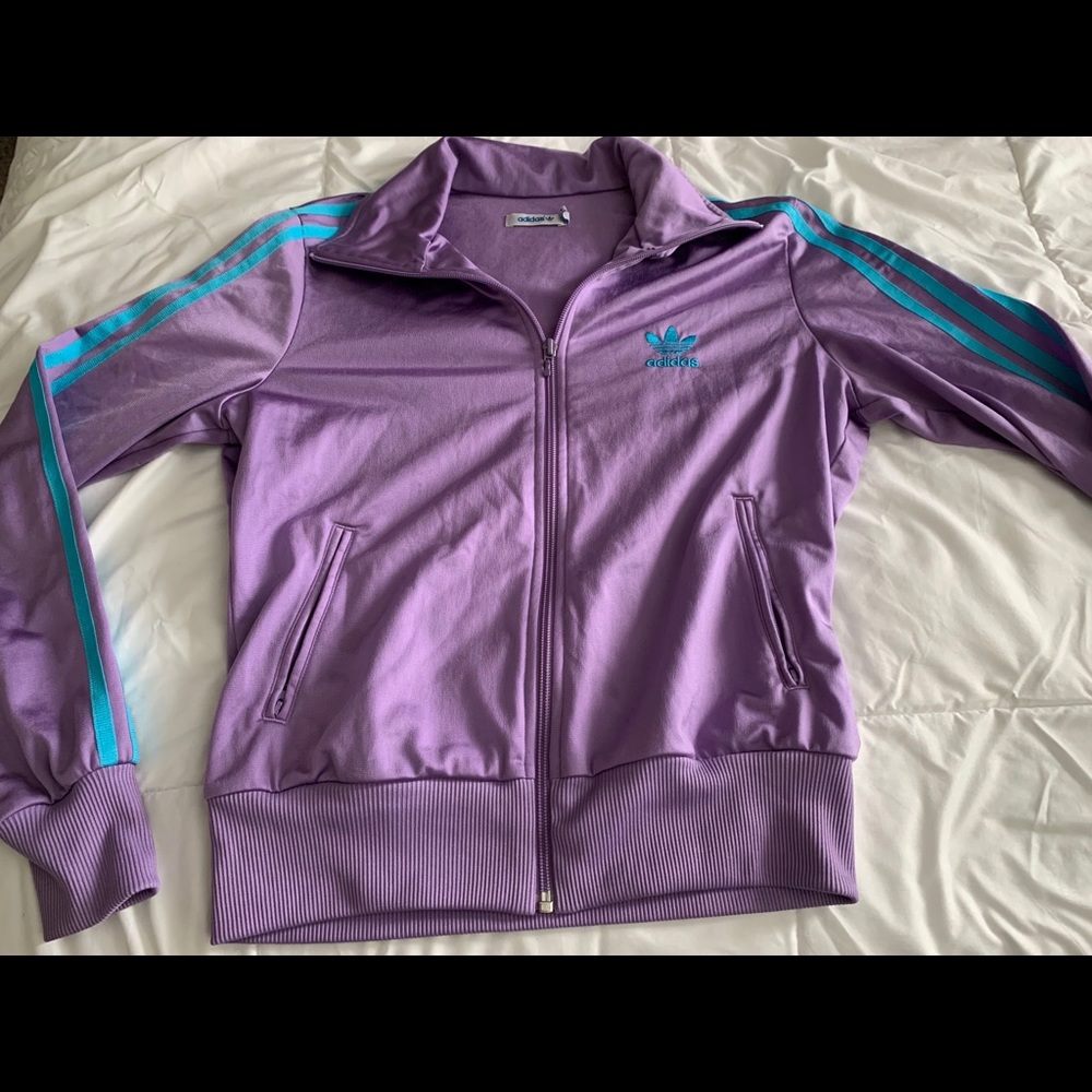 Purple adidas jacket